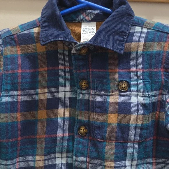 Plaid Button-Up Jacket - Picture 2 of 3